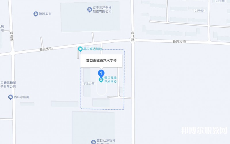 營口市戲曲學(xué)校地址，乘車路線